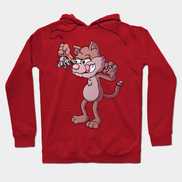 Cat vs. Mouse Hoodie by TheMaskedTooner